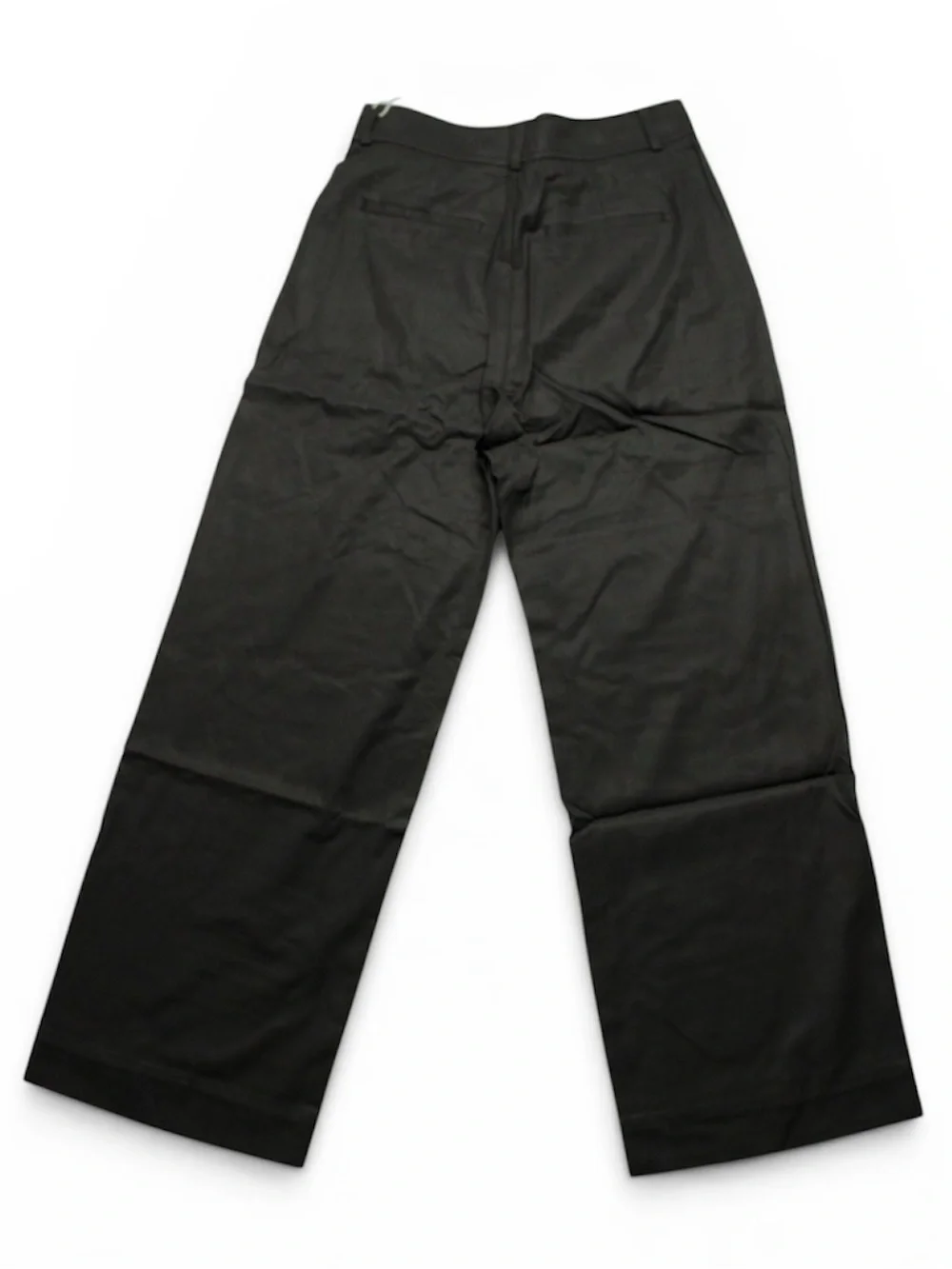 Everlane The Linen Way-High Drape Pant Black 100% European Flax Linen Size 0